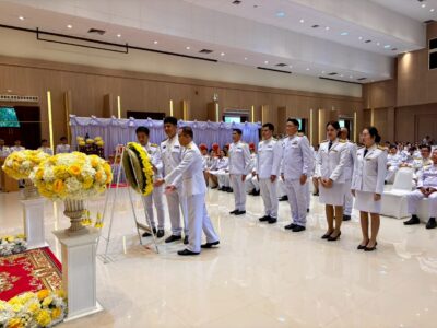 พิธีทำบุญตักบาตรถวายพระราชกุศล และพิธีวางพวงมาลา เนื่องในวันนวมินทรมหาราช ๑๓ ตุลาคม ๒๕๖๘