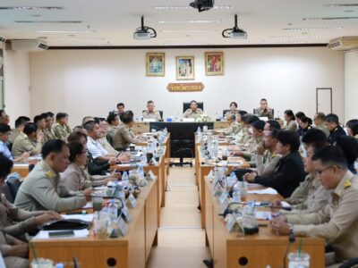 ประชุมกรมการจังหวัด หัวหน้าส่วนราชการ นายอำเภอ และหัวหน้าหน่วยงานประจำจังหวัด ครั้งที่ ๗/๒๕๖๙ ประจำเดือนกรกฎาคม ๒๕๖๙